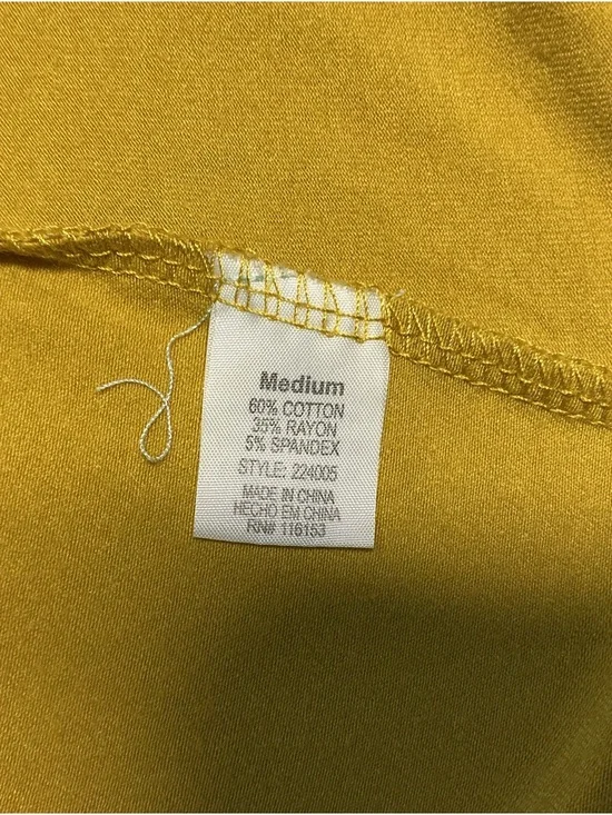 Tie-Front Mini Dress in Mustard yellow medium - Picture 8 of 9